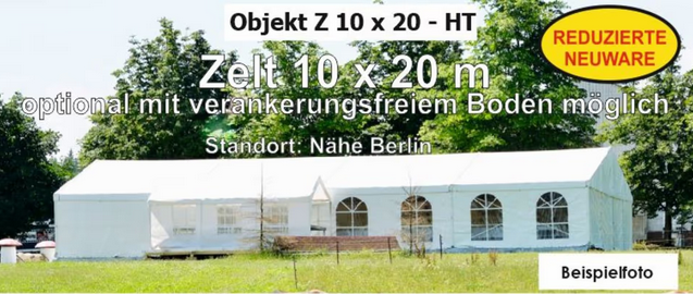 10 x 20 m Marquee – Professional Event Tent with Opaque Roof