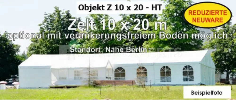 10 x 20 m Marquee Opaque Roof Event Tent – Stage Experts