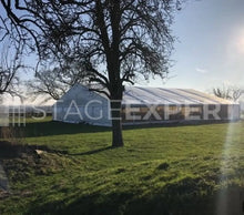 Load image into Gallery viewer, Used 20 x 25 m Tent – Wooden Floor &amp; Heater, 2.4 m Side
