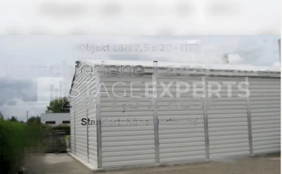 Modular Storage Hall 7.5 x 20 m – Aluminium Frame, PVC Roof