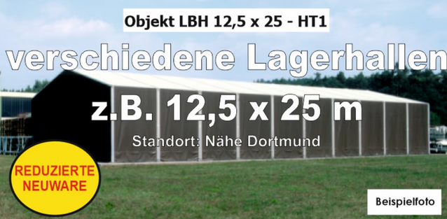 Modular Aluminium Warehouse Tent 12.5 x 25 m – Expandable