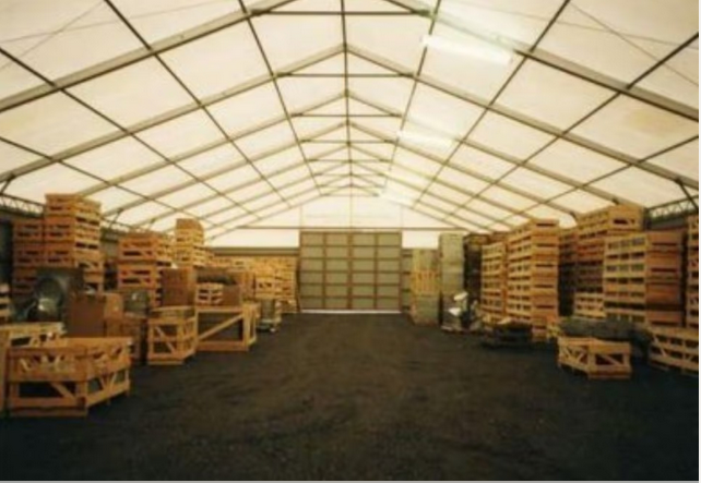 Used Lightweight Hall 16 x 36 m with Doors & Lighting