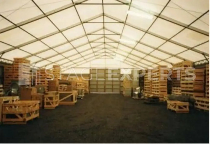 Used Lightweight Hall 16 x 36 m with Doors & Lighting for Events