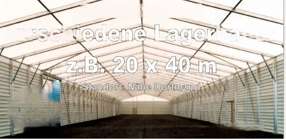 Storage Hall 20 x 40 m Aluminium Frame – New Build Warehouse