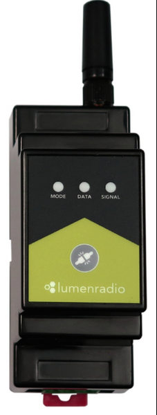 LumenRadio Galileo TX DIN-rail CRMX DMX/RDM Transmitter
