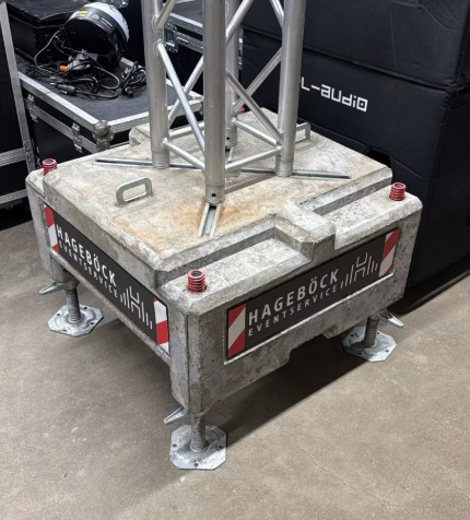 Concrete Ground Support Base Ballast for F34 Truss | Used