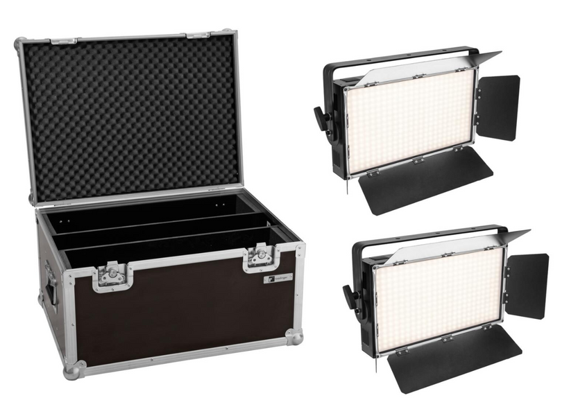 Eurolite PLL-360 6000K LED Panels – Set of 2 with Case