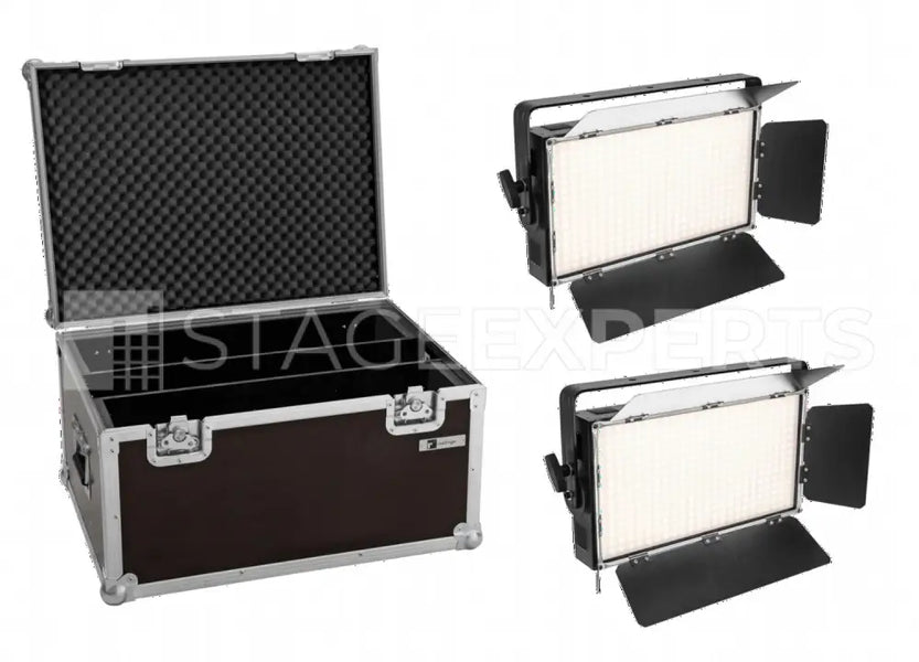 Eurolite PLL-360 6000K LED Panels – 2x Set with Case