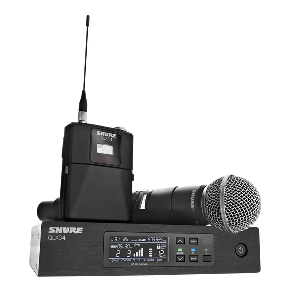 Shure QLX-D K51 Set: QLXD1, QLXD2 & QLXD4 Wireless