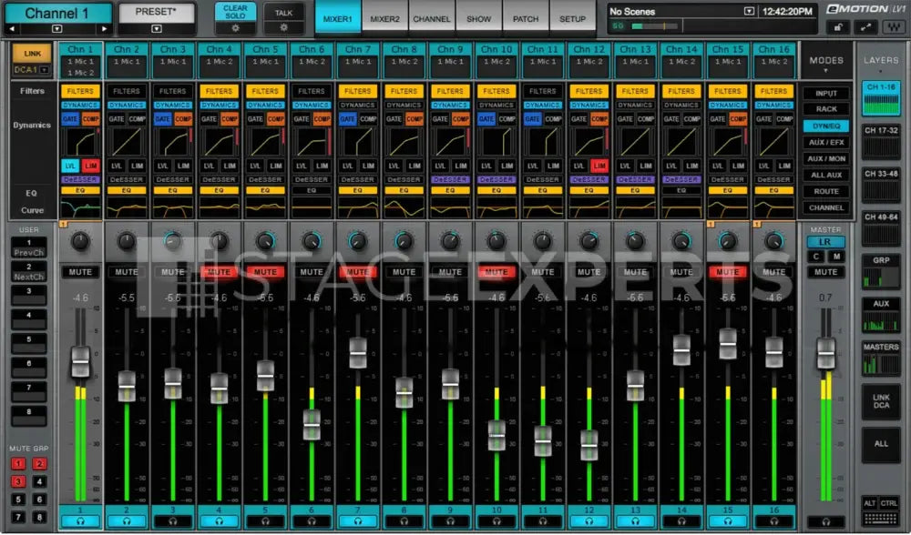 Waves eMotion LV1 V16 Licence – 32 Stereo-Channel Mixer