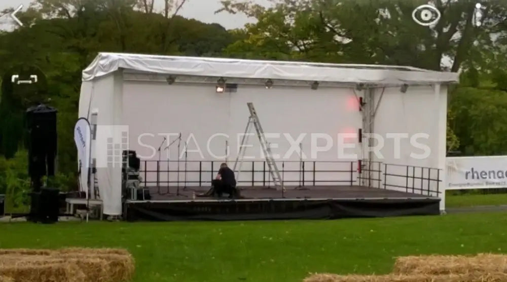 Zeltex Stage Tarpaulin B1, White, 11 x 6 m – As per Drawing