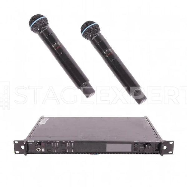 Shure Axient AD4D Receiver with 2x AD2 Beta58A Wireless