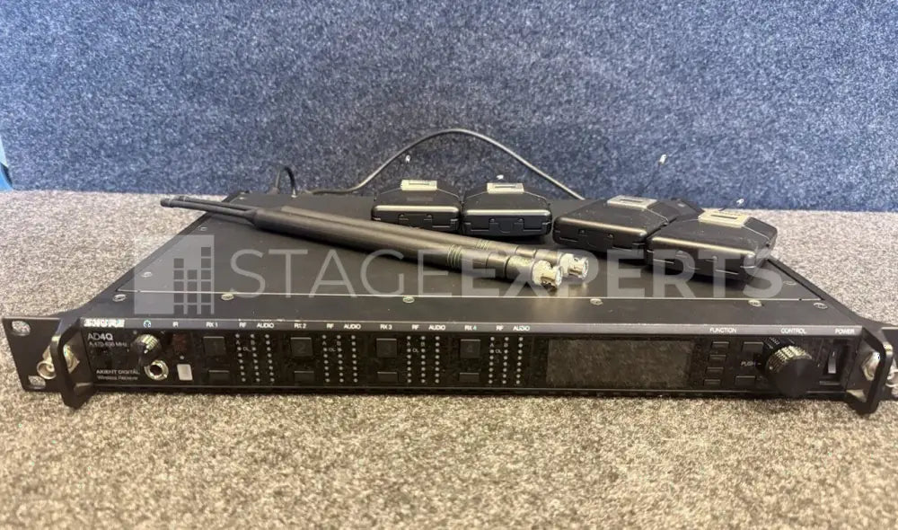 Shure Axient Digital AD4Q with 4x AD1 (470–636 MHz)
