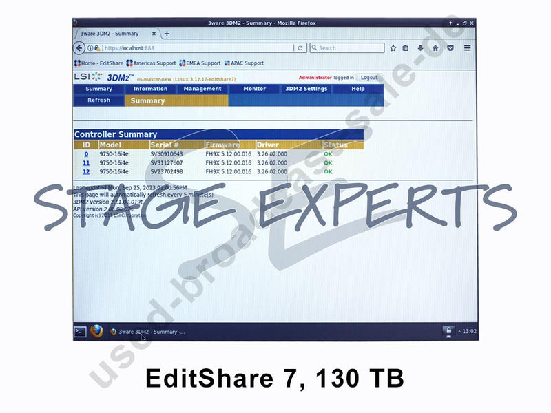Editshare version 7 130 TB