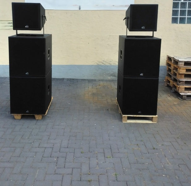 Solton 15CX-F & HD181 PA System – 2 Tops, 4 Subs