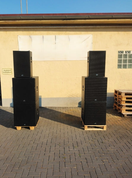 Solton HD151 + HD181 PA System – 2 Tops, 4 Subs, 4400W