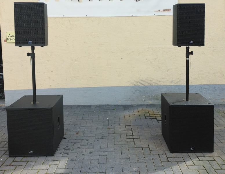 Solton aart S TWO Set – 2600W Active PA Tops + Subs System