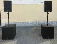 Solton aart S TWO Set – 2600W Active PA Tops + Subs