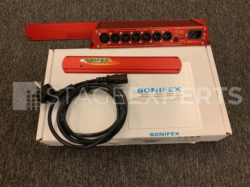 Sonifex RB-DDA6A + RB-RK1 AES/EBU Distribution Amp Set