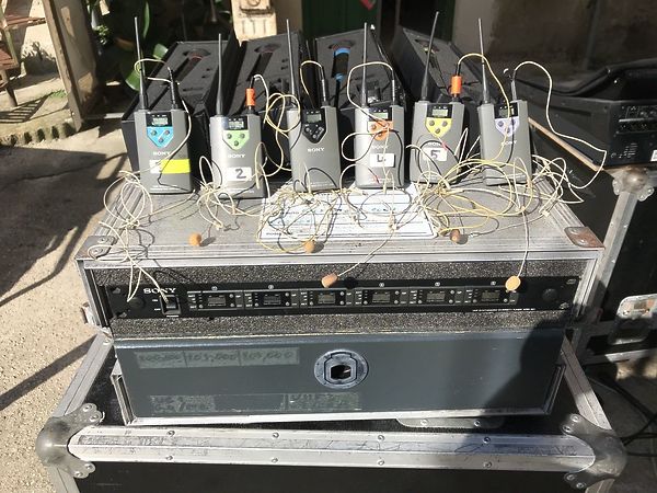 Sony WRR-801 Wireless System with WRT-867A/805 + Headsets