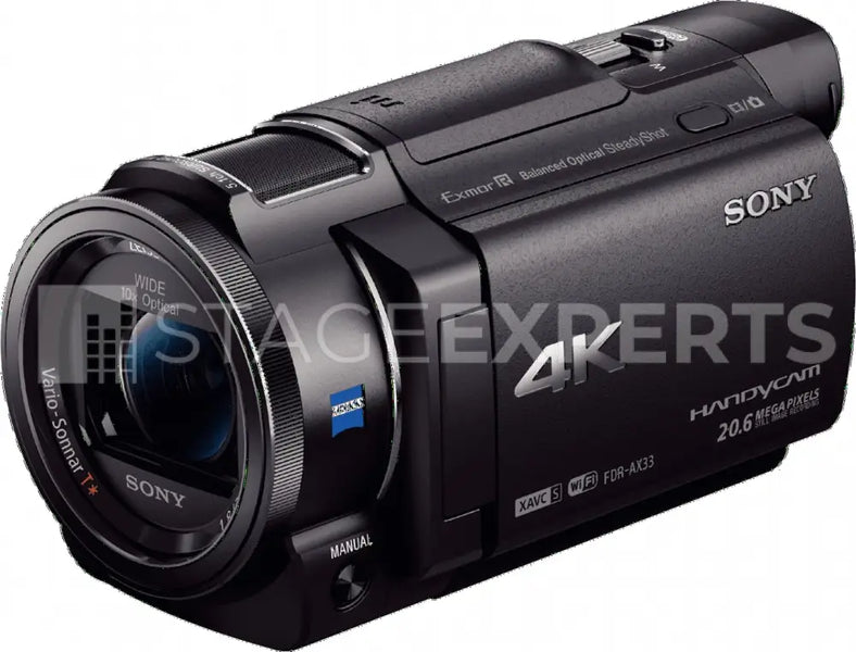 Sony FDR-AX33 4K Handycam Camcorder | Stage Experts UK