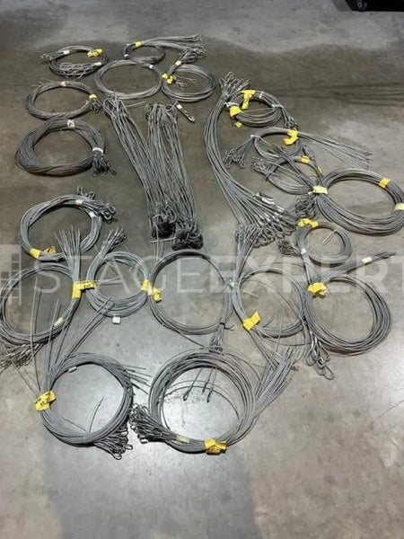 Steel Cable Set – Assorted Rigging Ropes, Mixed Lengths