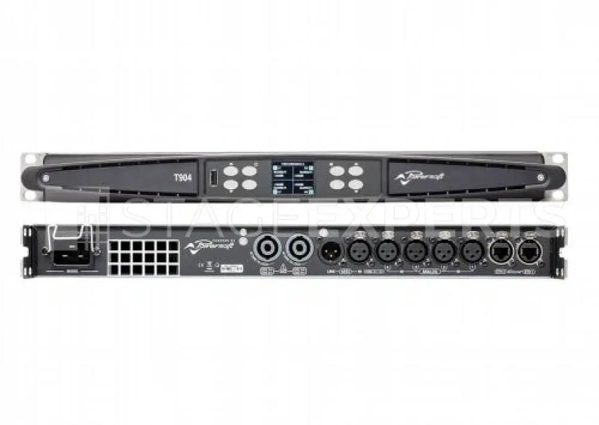 Powersoft T904 DSP + Dante Amplifier – New, 5-Year Warranty