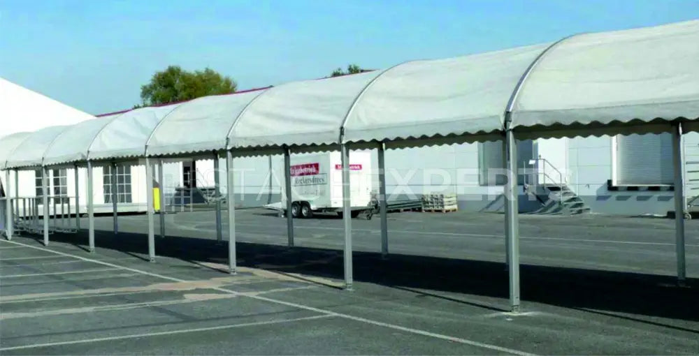 Round-arch tents 3 x 30 m modular with optional flooring