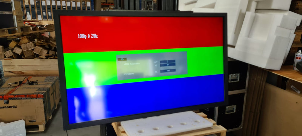 Panasonic TH-65EF1-IRP Touch Display with Overlay, Ex‑Demo