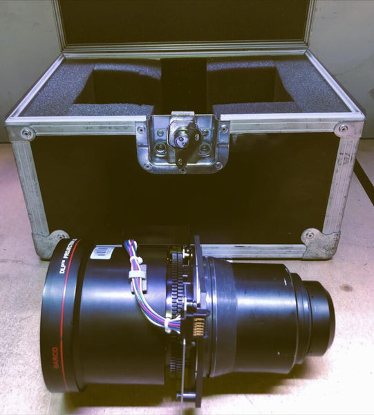 Barco TLD‑HB 1.6–2.0:1 Lens with Flight Case | FLM/SLM Projectors