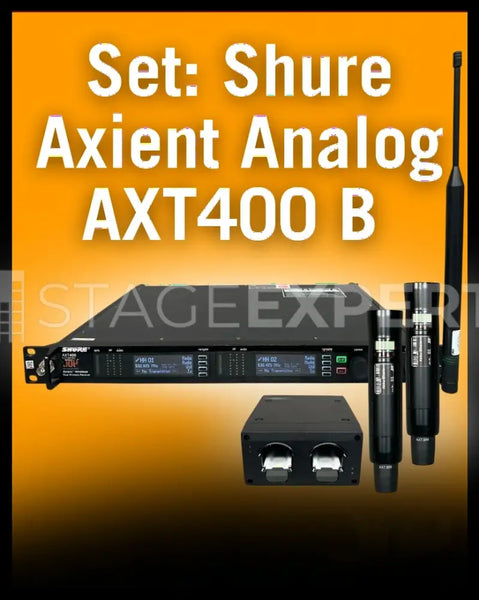 Shure Axient AXT400 + 2x AXT200 Wireless Handheld Bundle
