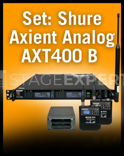 Shure Axient AXT400/AXT100 Wireless Beltpack Bundle – 3 Sets