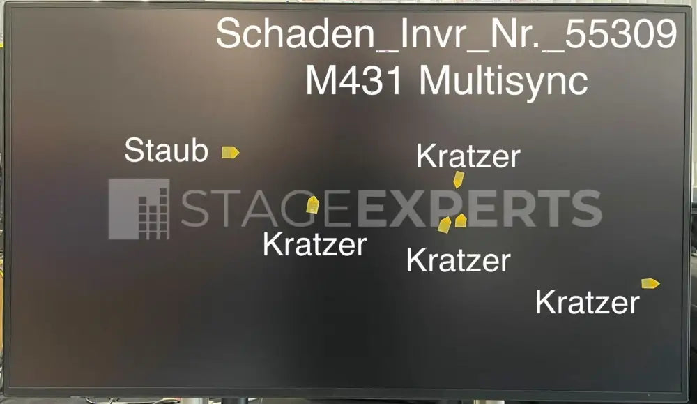 NEC MultiSync M431 43in UHD Displays – Lot of 4