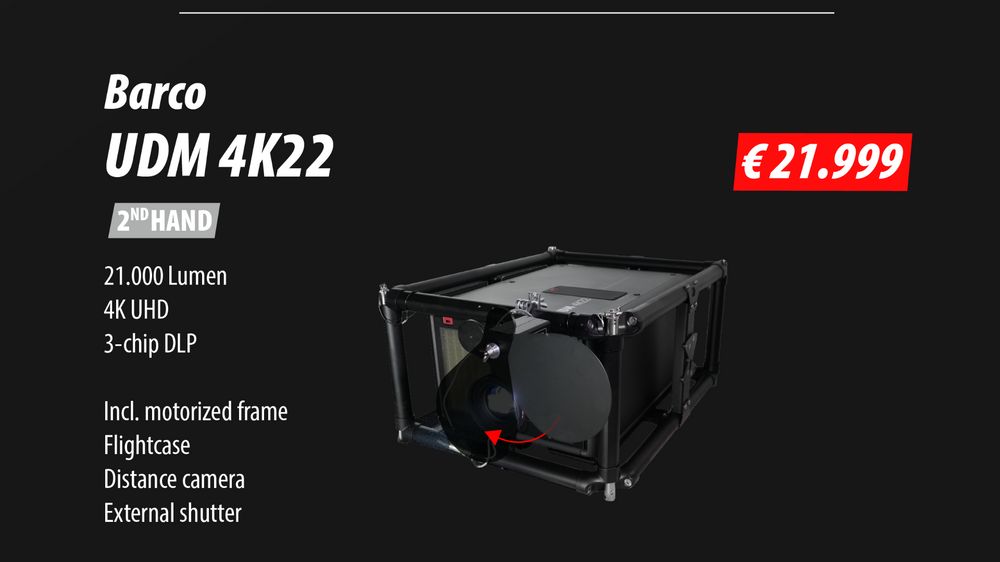 Barco UDM 4K22 Laser Projector – 4K UHD, High Brightness