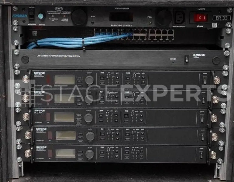 Shure ULXD4D Dante K51 12‑ch Wireless System Bundle – 12‑channel