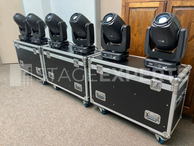 Showtec Phantom 250 LED Spot – 6x with 3x Double Cases