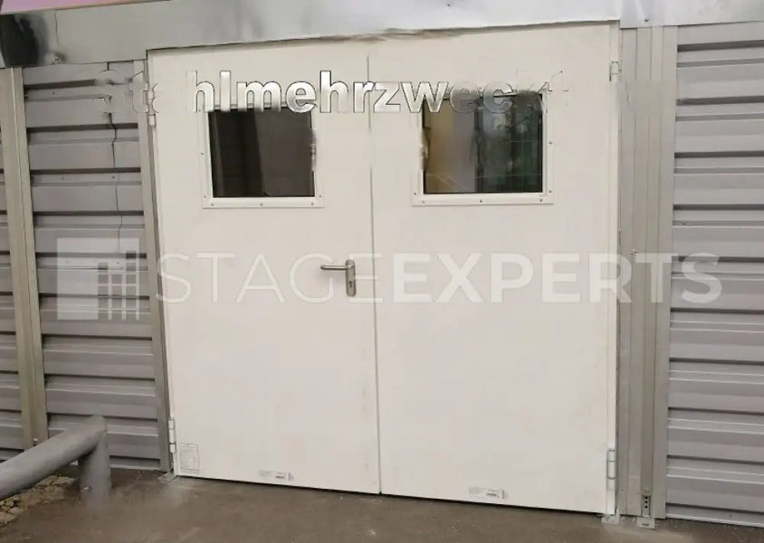 Used steel multi-purpose doors, 2000 x 2000 mm, panic lock