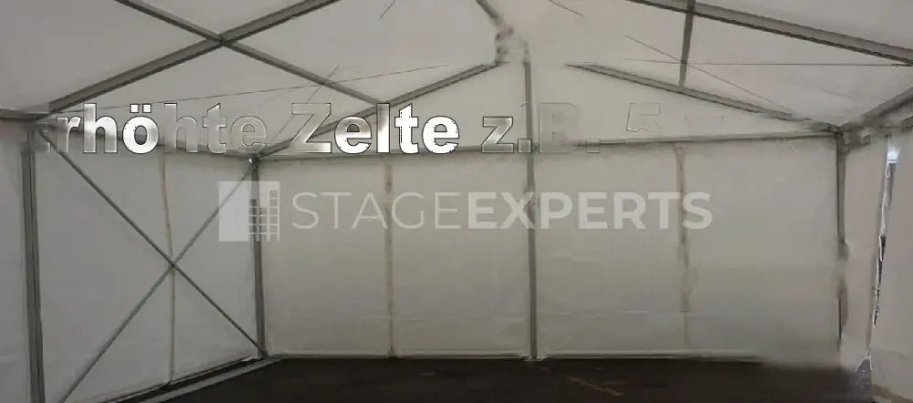 Modular aluminium frame tent, 5 m bays, 5 x 15 m example