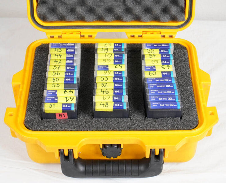 Sony SxS Pro Memory Card Set (33) with Pelicase – 64/32GB