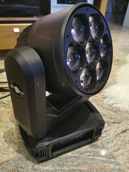E-Lites Sharp Eye 7x40W Wash Moving Head Set – 8 Fixtures