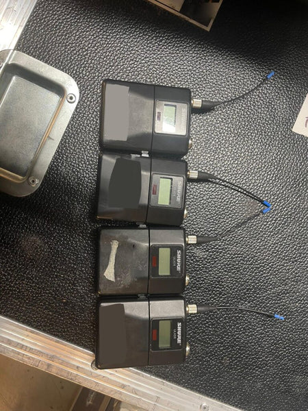 Shure ULX-D wireless bundle: 6 receivers, 6 handheld, 4 bodypack