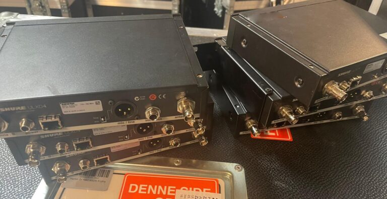 Shure ULX-D wireless bundle: 6 receivers, 6 handheld, 4 bodypack