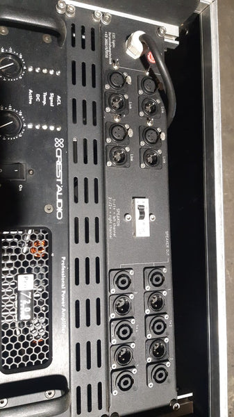Crest Audio Pro 7200 Rack – 2x Amplifiers with Patch Panel