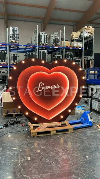 Handmade LED Heart 'Moulin Rouge' Ref 224* | 2.3 x 1.95 m