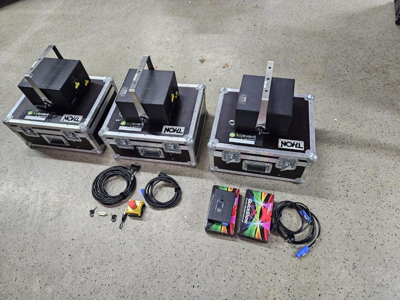 Kvant Clubmaxx Laser Set: 1x 3400 + 2x 3000 with cases