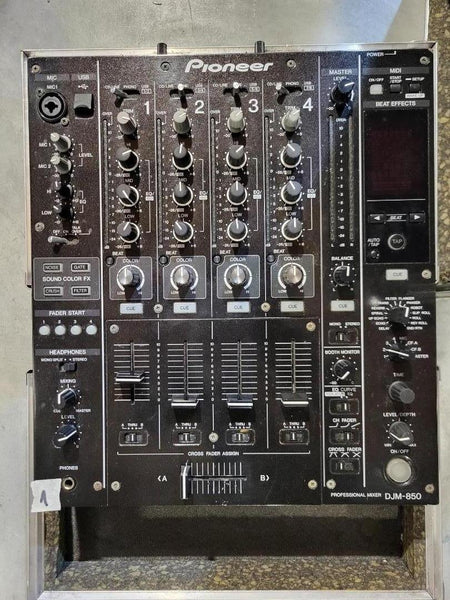 Pioneer DJM-850 DJ Mixer with Case – 4-Channel Club Mixer