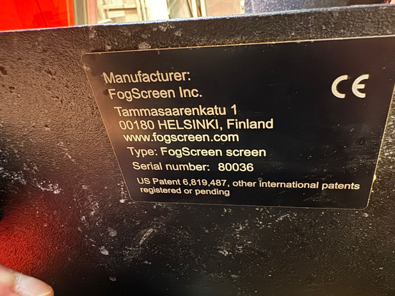 FogScreen eMotion Fog Screen – Immersive Projection Effect