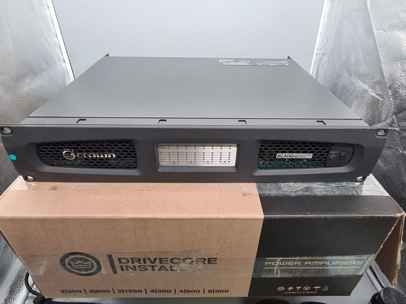 Crown DCI 8 300 8‑Channel Install Amplifier, 300 W/Ch