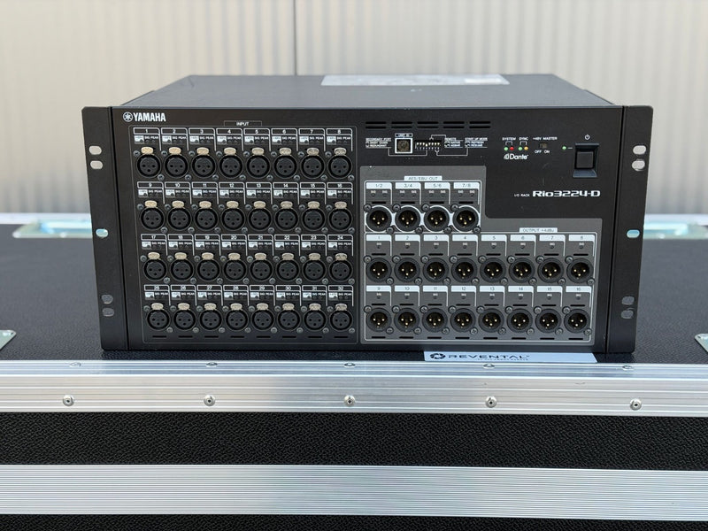 Yamaha Rio3224-D Dante Stagebox – 32x24 I/O, No Case