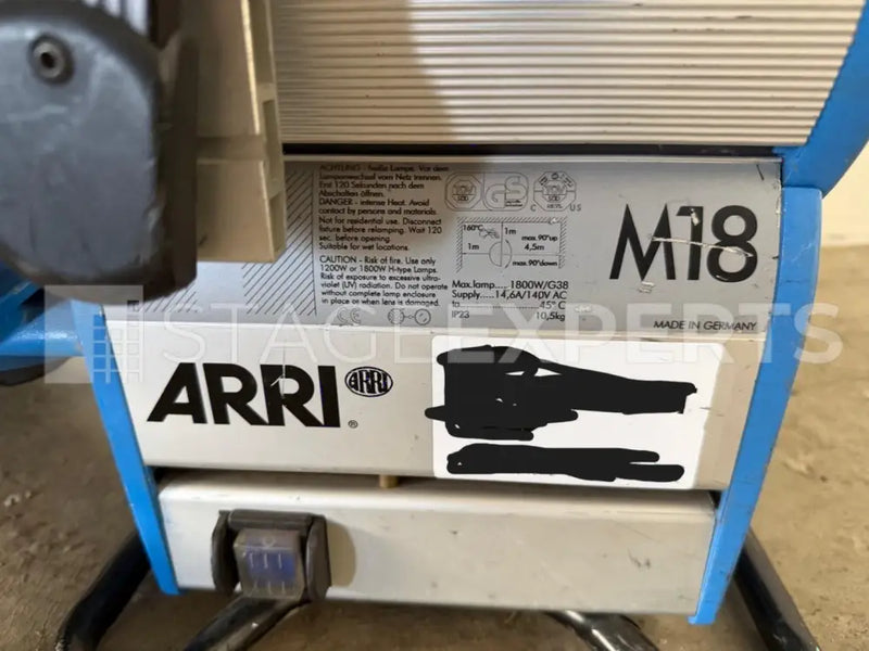 ARRI M18 Daylight Lamp Head Set with EB MAX 1.8 Ballast